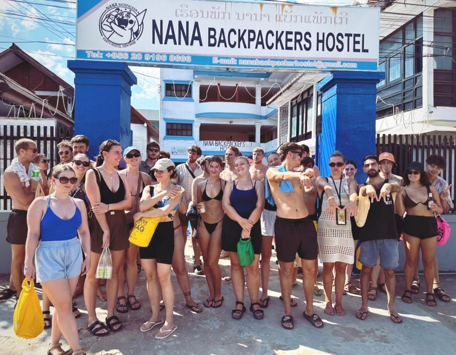 Nana Backpackers Hostel Vang Vieng Eksteriør billede